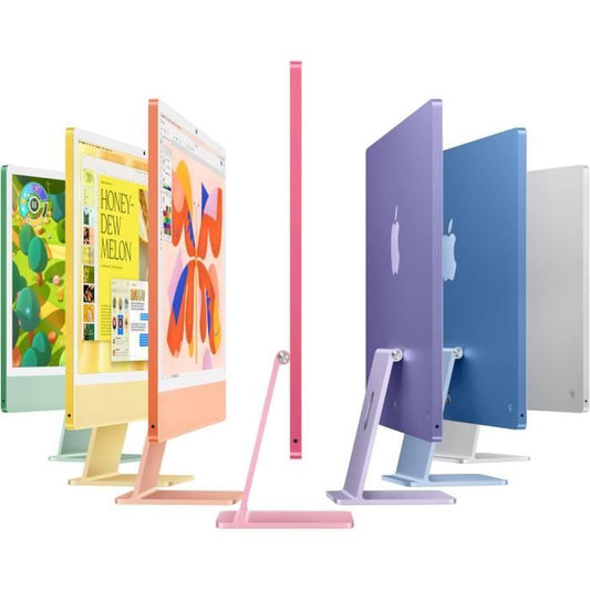 Apple iMac 24 4.5K Retina Display 512GB SSD 24GB RAM M4 Chip 10-Core CPU 10-Core GPU Silver (2024)