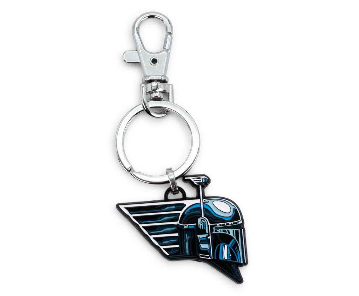 Star Wars: Book of Boba Fett Chrome Helmet Pendant Keychain | Toynk Exclusive