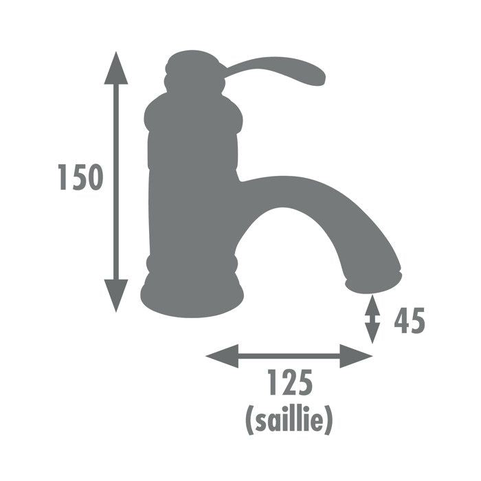 Rousseau Mixer Lavabo Byron Chrome