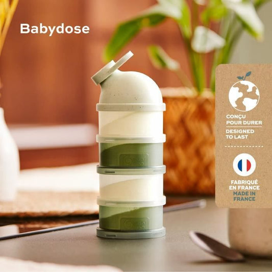 Babymoov Babydose Powdered Milk Dispenser Boxes - Ergonomic pouring spout - Made in France, Green