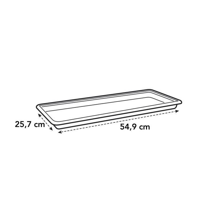 ELHO Green Basics 60 planter saucer - Black living - Outdoor - XXL - Ø 54.9 x H 4.6 cm