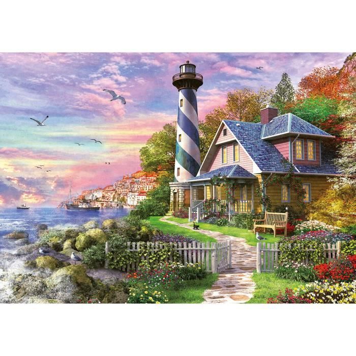EDUCA 1000 Phare Puzzle A Rock Bay