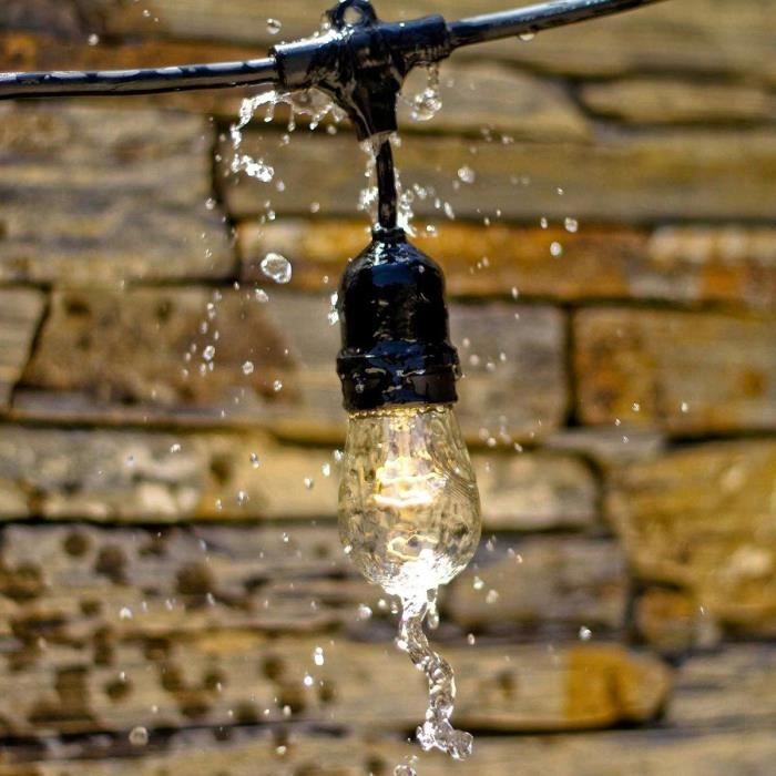 Outdoor light garland - LUMISKY - MAFY 20 LIGHT - 10 m - 20 vintage filament bulbs - E27 - warm white LED