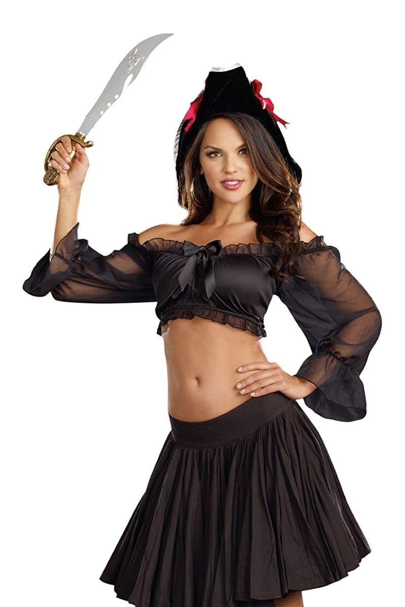 Dreamgirl Women's Costume Peasant Top, Small