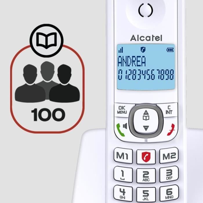 Alcatel F530 Solo Cordless Phone Without Answering Machine Gray