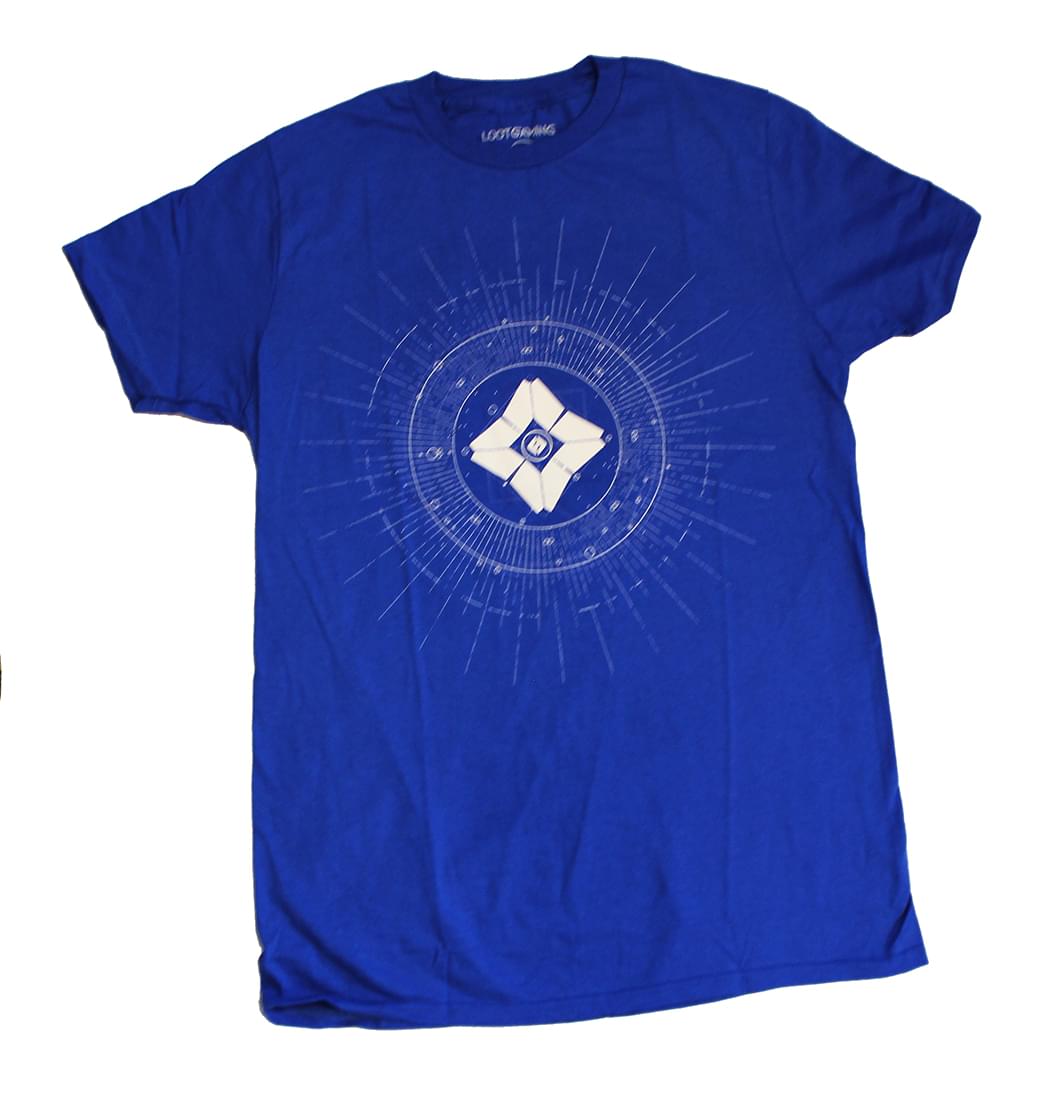 Destiny Ghost Adult Blue T-Shirt (Loot Crate Exclusive) - X-Large