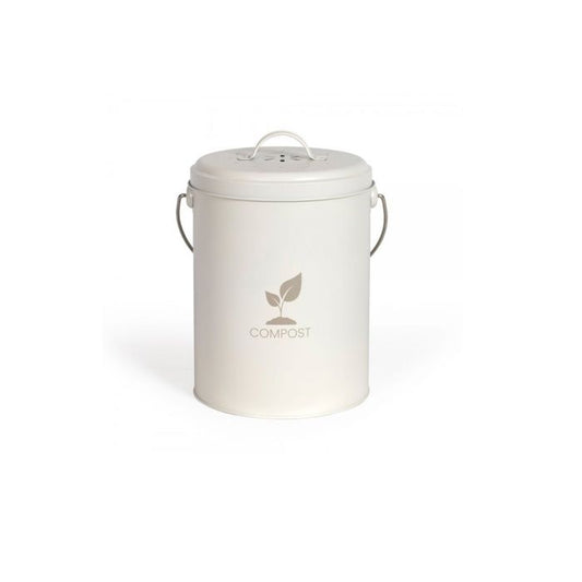 Livoo Cream Kitchen Compost Bucket 6L - MES154C