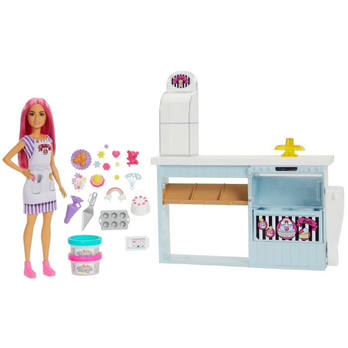 Pasticceria Barbie - MATTEL - HGB73 - Playset with Accessories - White