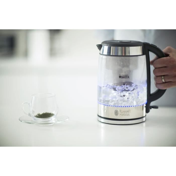 RUSSELL HOBBS 20760-57 - Clarity glass kettle with filtration BRITA - 1 L - 2200 W