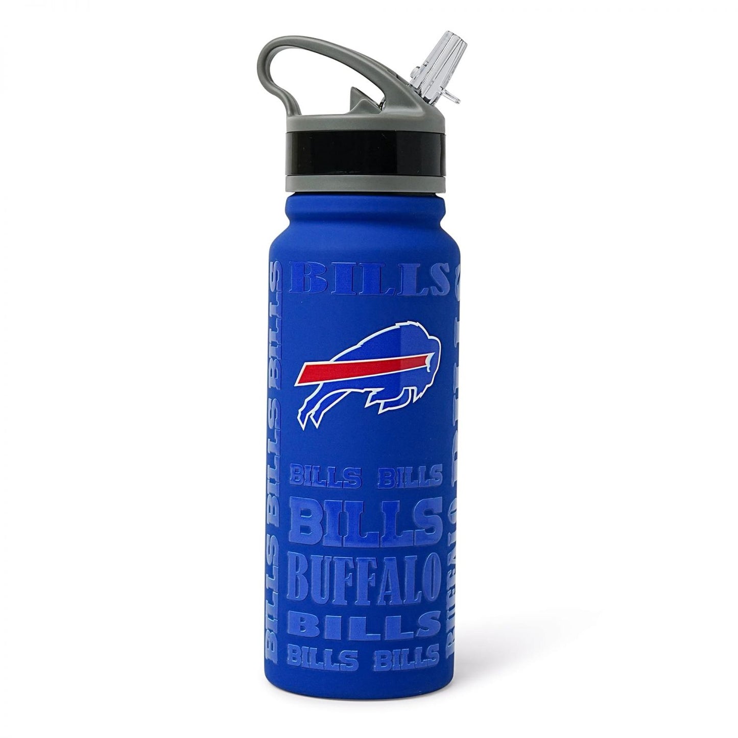 Buffalo Bills Replay 25-Ounce Stainless Steel Flip-Top NFL Water Bottle