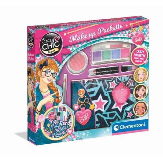 Clementoni Crazy Chic - Washable makeup pocket - contains 5 makeup products