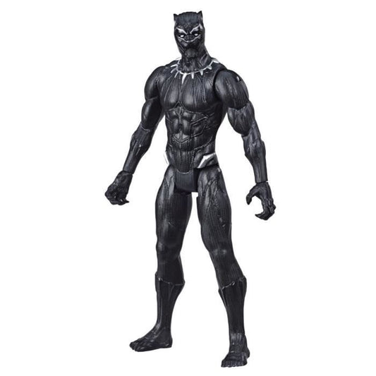 Black Panther 30 cm Action Figure, Avengers Titan Hero Series Toy for Kids Ages 4 and Up, Marvel
