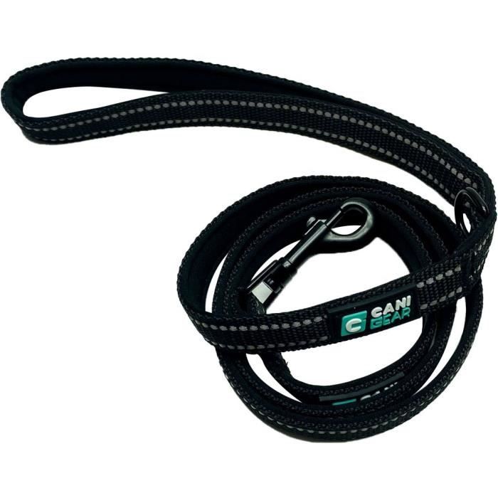Dog leash - CANI GEAR - 120 cm - Black