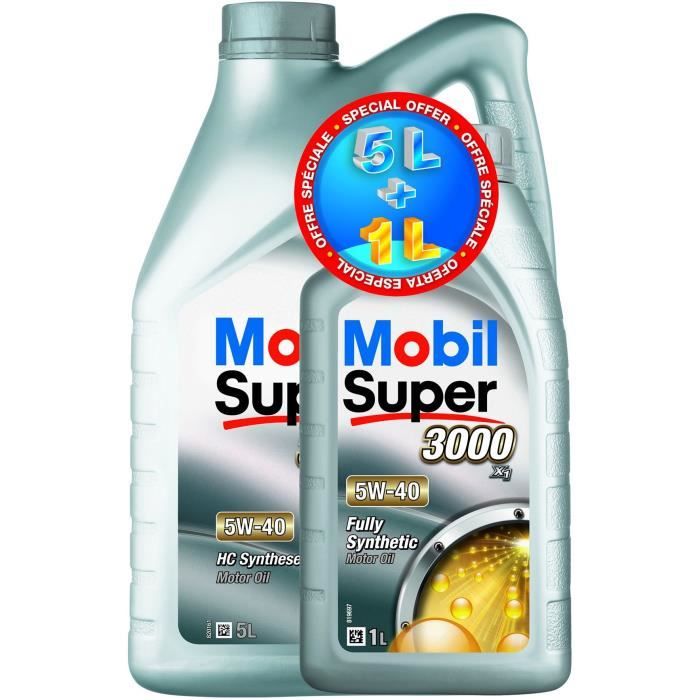 MOBIL Synthetic oil for passenger car engine S3000 - 5W40 - 5 + 1 L