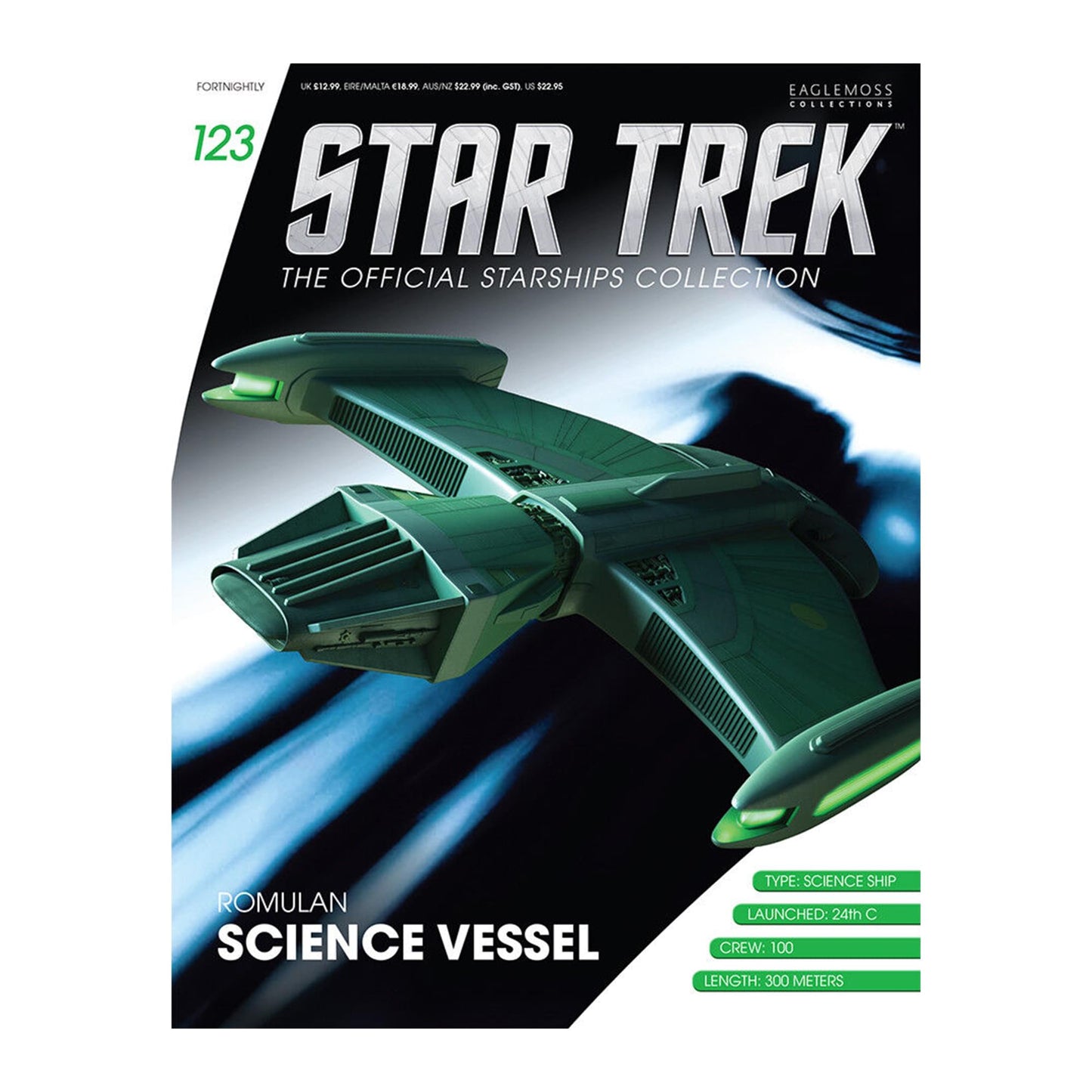 Eaglemoss Star Trek Starships Romulan Science Vessel Magazine