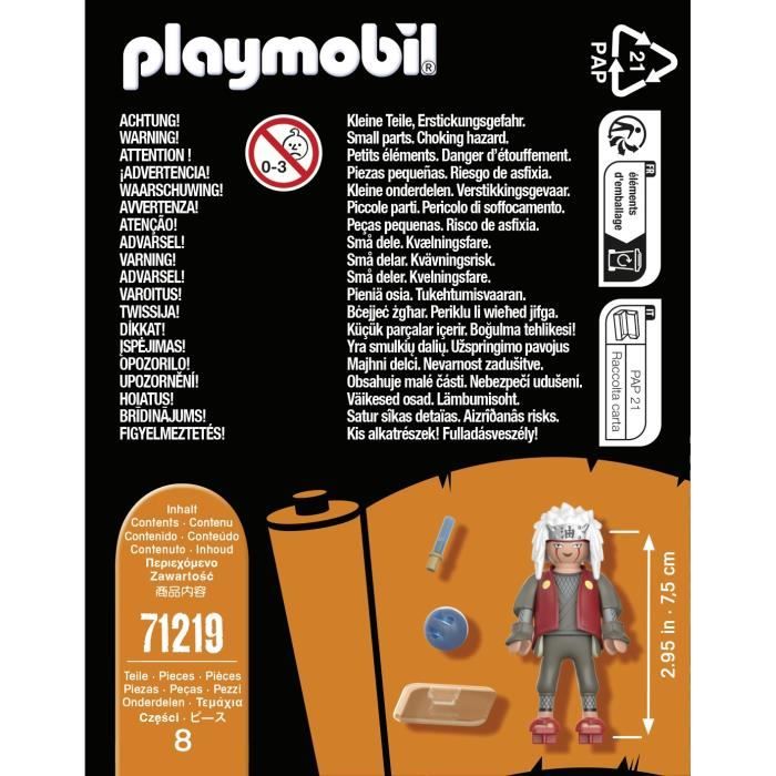 PLAYMOBIL 71219 Jiraiya - Naruto Shippuden - Ages 5