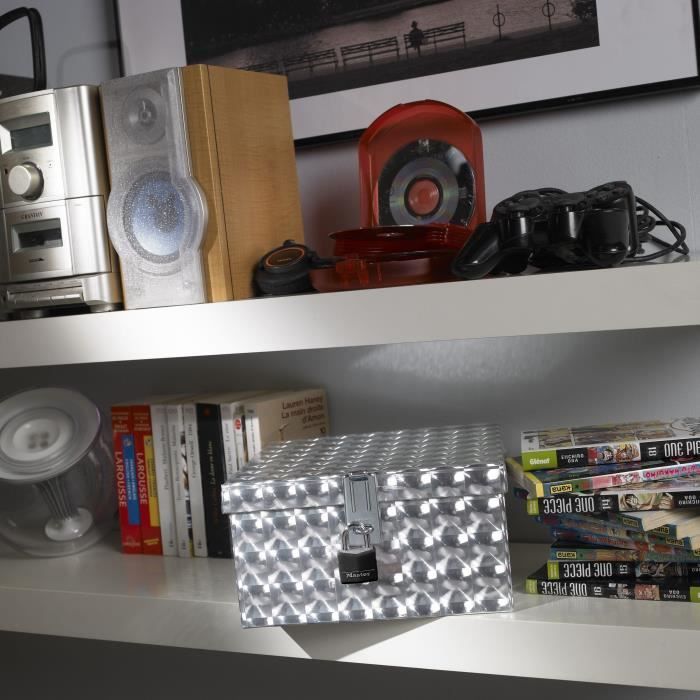 MASTERLOCK Set of 2 aluminum padlocks 30mm vinyl cover