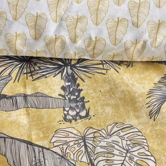 SUNSHINE LOUISA Printed Bedding Set - TODAY - Yellow 260x240cm
