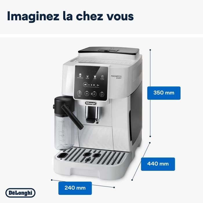 DELONGHI ECAM220.61.W grinder espresso machine - stainless steel