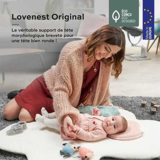 Babymoov Lovenest Original Ergonomic Head Support, Pinky
