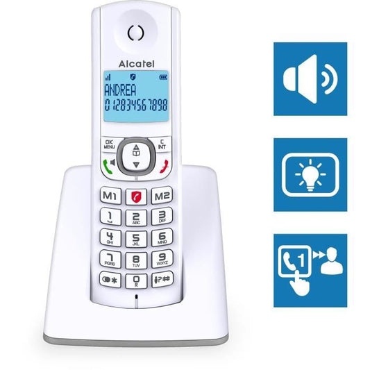 Alcatel F530 Solo Cordless Phone Without Answering Machine Gray