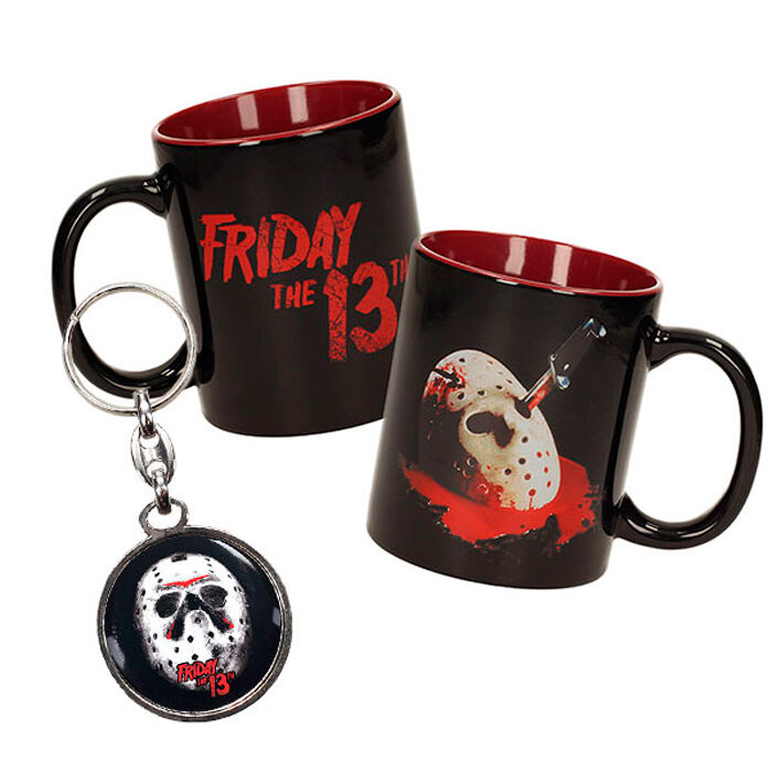 Friday the 13th Mug + Metal keychain