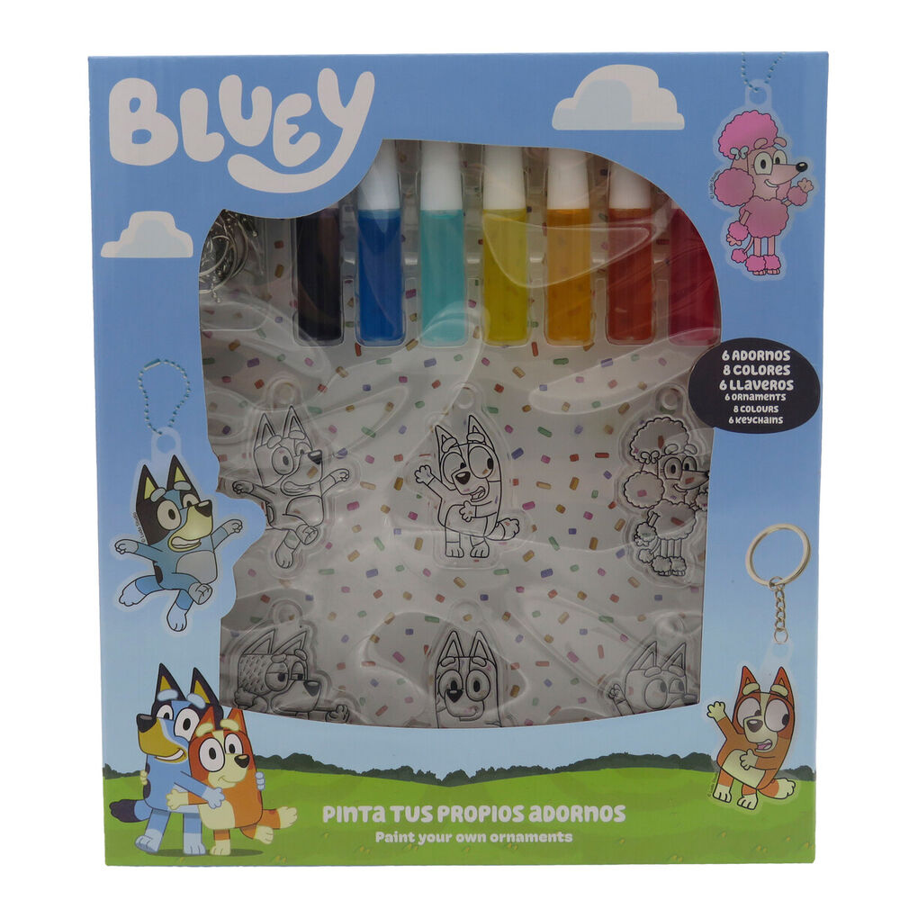 Bluey Colouring set decorative hangers