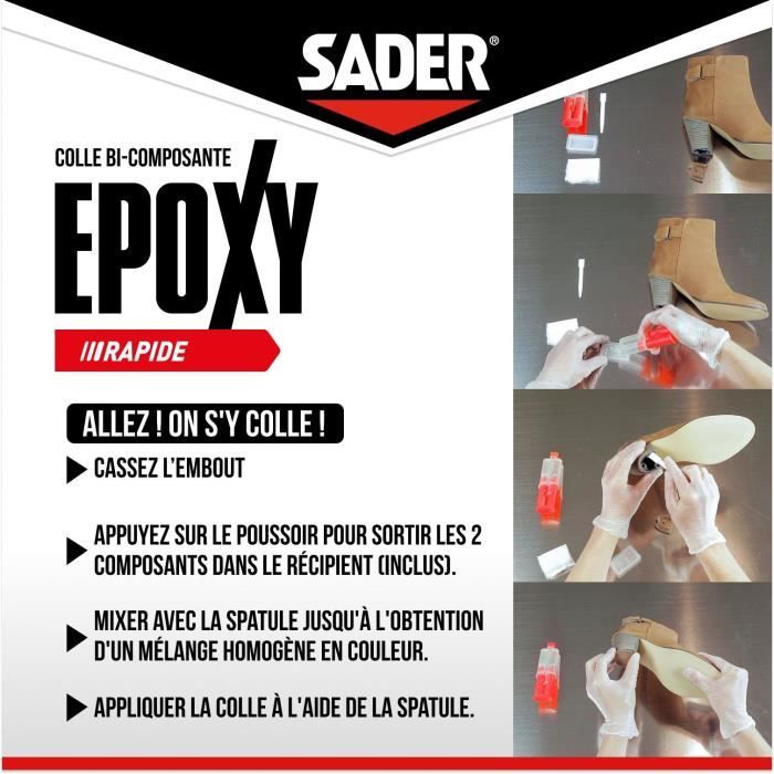 SADER Rapid Bi-Component Epoxy Glue Syringe - 30 ml
