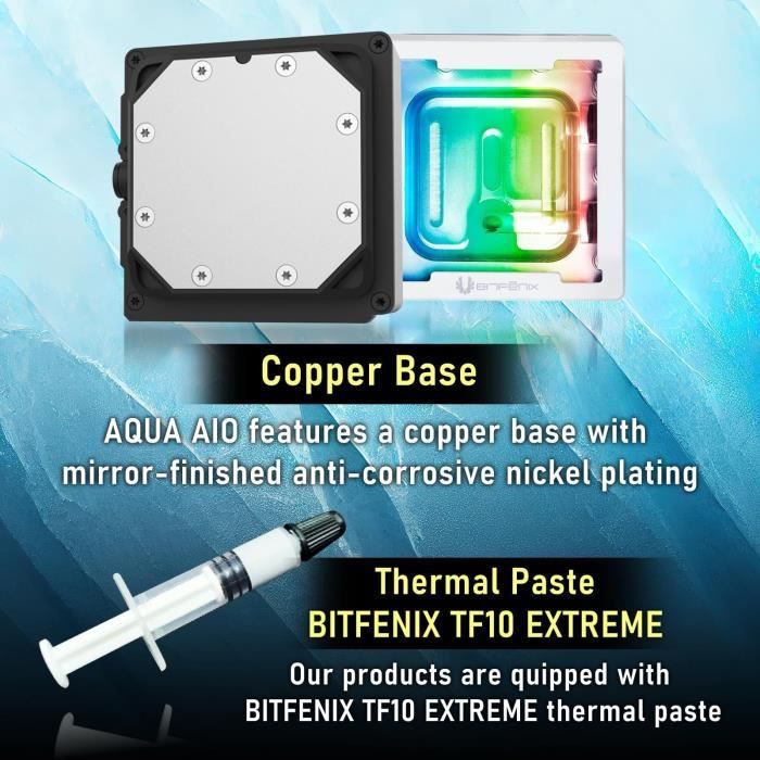BITFENIX Cube AIO 360 (White) - Watercooling AIO - 3x120mm