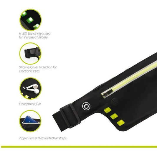 Running belt - SCHILDKRÖT - Wheel Bee Running Waistbag Night Runner LED-Light