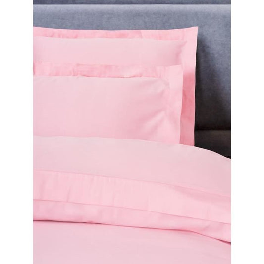 Bedding set - 1 duvet cover 220 x 240 cm + 2 pillowcases 60 x 60 cm - 100% cotton satin - Pink