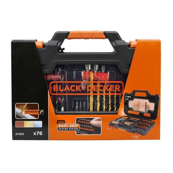 BLACK & DECKER Box 76 accessories drilling screwing A7231