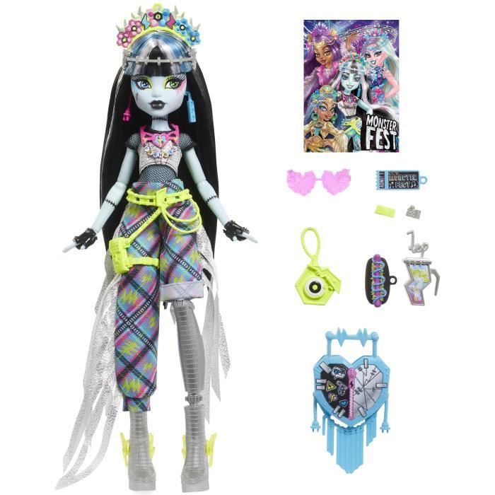 Monster High Frankie Stein Doll Monster Fest Doll and Accessories HXH79