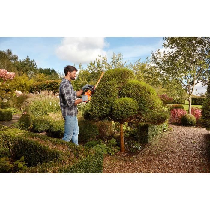 Black+Decker Wire Heights 500 W BEHTS301-QS 50 cm with 2 handles and guard-Asymmetrical blade Escarting 22 mm