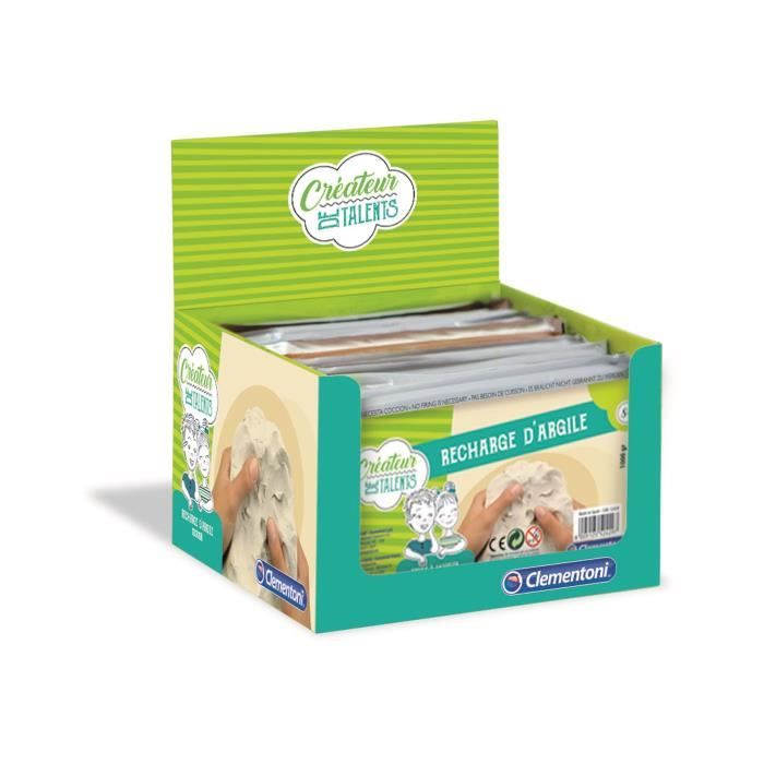 CLEMENTONI Creator of talents - Clay Refill 1Kg - Creative hobbies