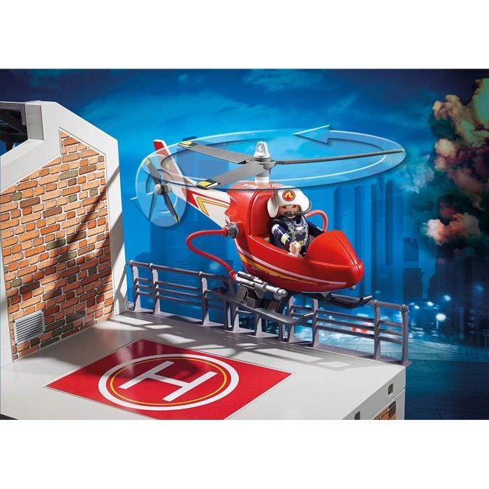 PLAYMOBIL 9462 - City Action - Fire Station with Helicopter - New in 2019