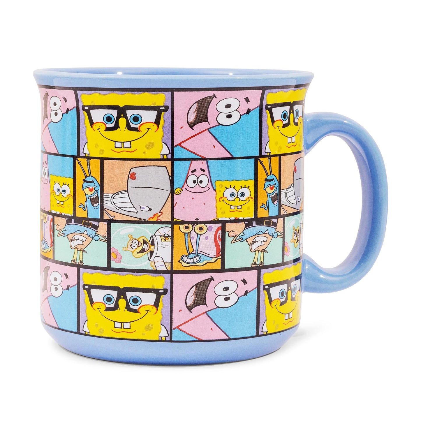 Nickelodeon SpongeBob SquarePants Character Grid 20-Ounce Ceramic Camper Mug