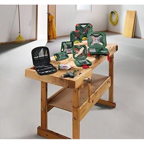 Mixed Set Drilling - Bosch screwing - X -Line Box Titanium of Forests and Vitting tips, 100 rooms