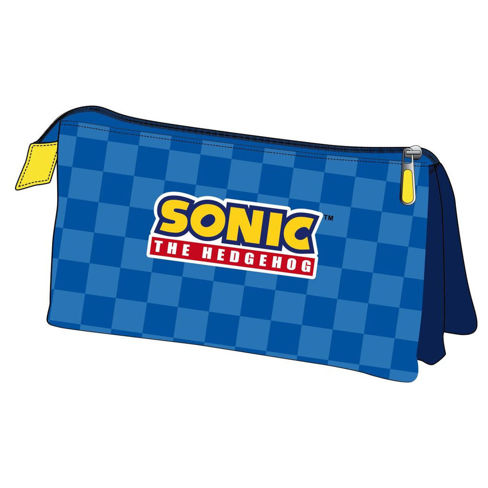 Sonic the Hedgehog triple pencil case