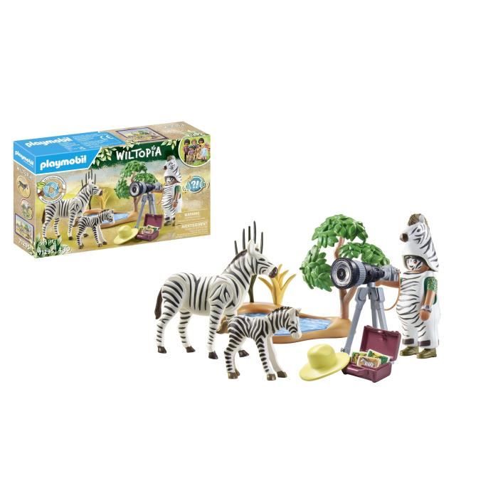 PLAYMOBIL 71295 Photographer with costume and zebras