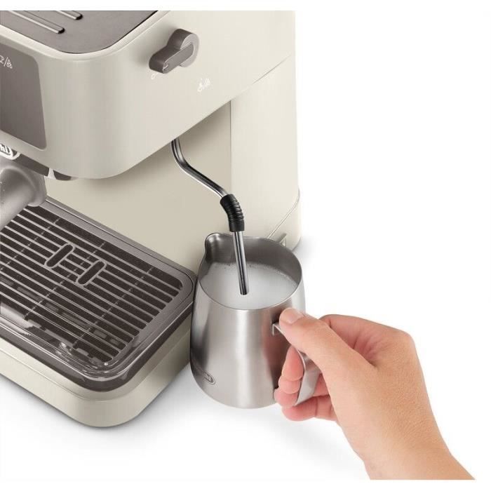 Espresso machine - DELONGHI - STILOSA EC235.CR - Solo pump - Stainless steel kettle - ESE compatible - Steam nozzle - Cream finish