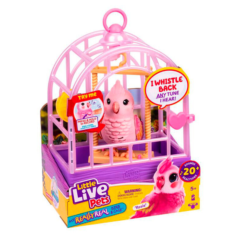 Little Live Pets Talking Bird cage assorted