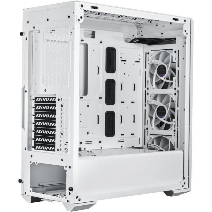 Gaming case - COOLER MASTER - MasterBox MB520 - Glass front - White ARGB - 3x120mm