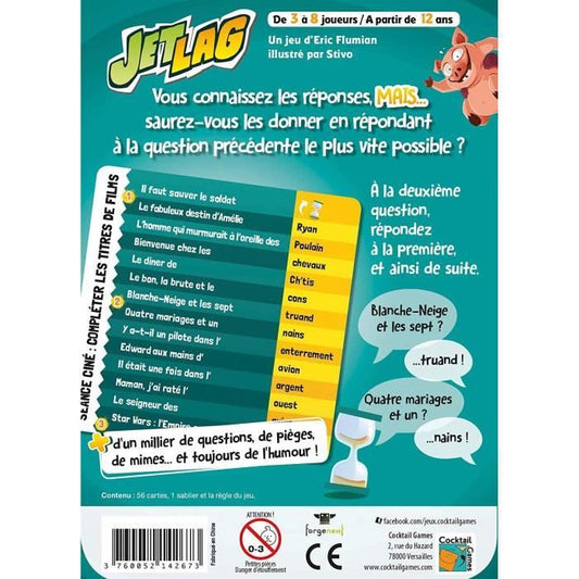 ASMODEE - JetLag - Board Game - Mixed - Ages 12