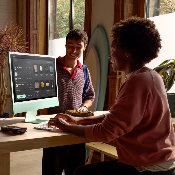 Apple iMac 24 4.5K Retina Display 512GB SSD 24GB RAM M4 Chip 10-Core CPU 10-Core GPU Silver (2024)