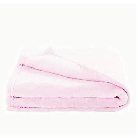 SOFT NID Microfibre Microfoux Blanket - 100x150cm - Light Pink