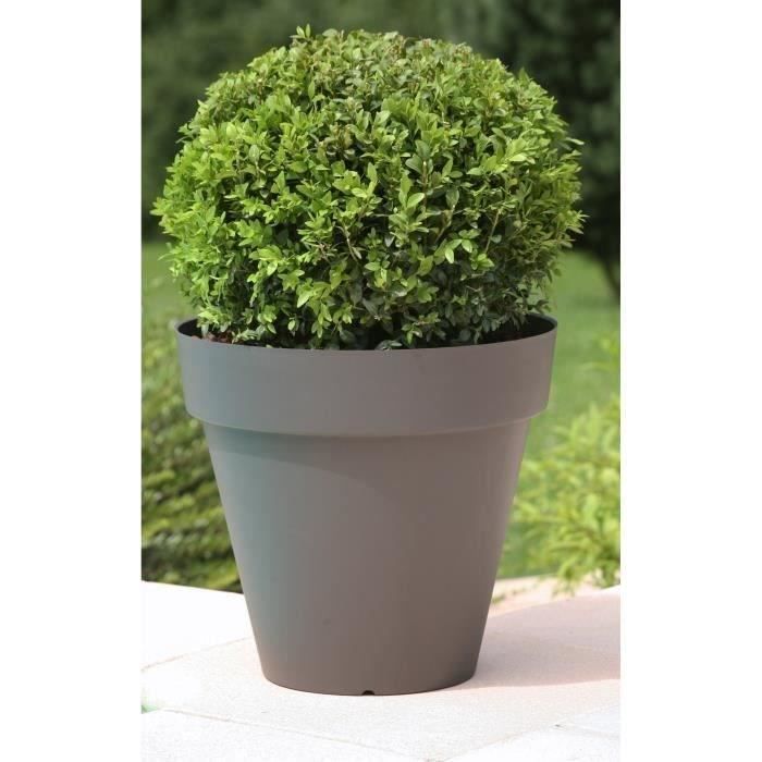 Riviera SOLEILLA FLOWER POT - ROUND - Ø 39.2 x 35.8 cm -glittergris