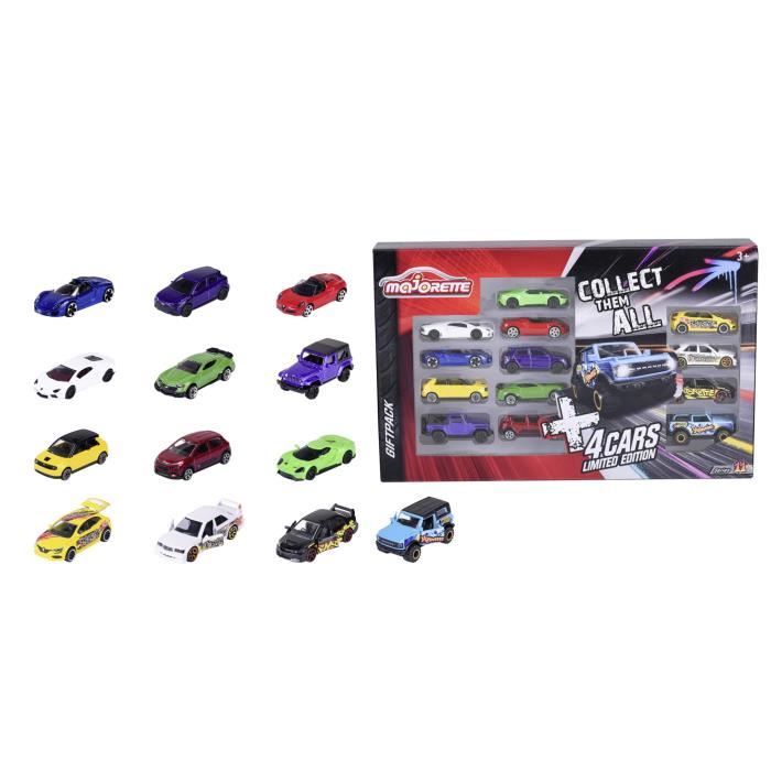 Majorette - Box of 13 metal vehicles - 9 classics and 4 limited edition graffiti theme - From 3 years old