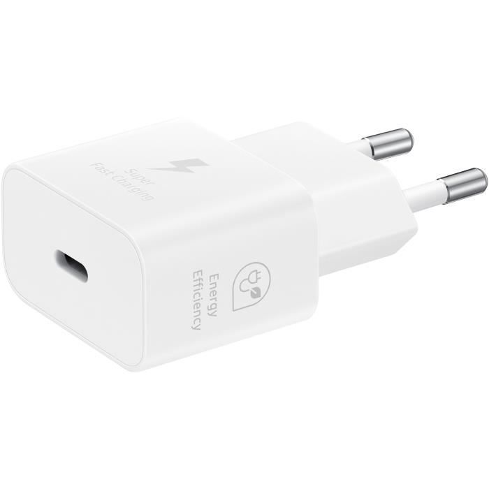 SAMSUNG FAST 25W USB C mains charger without cable white