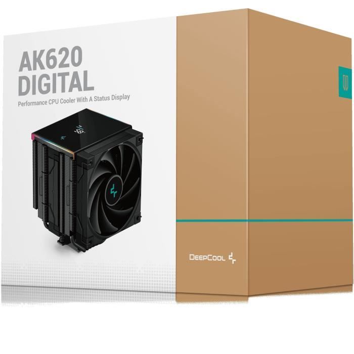Deepcool - AK620 Digital (Black) - CPU Cooler - 2x120mm